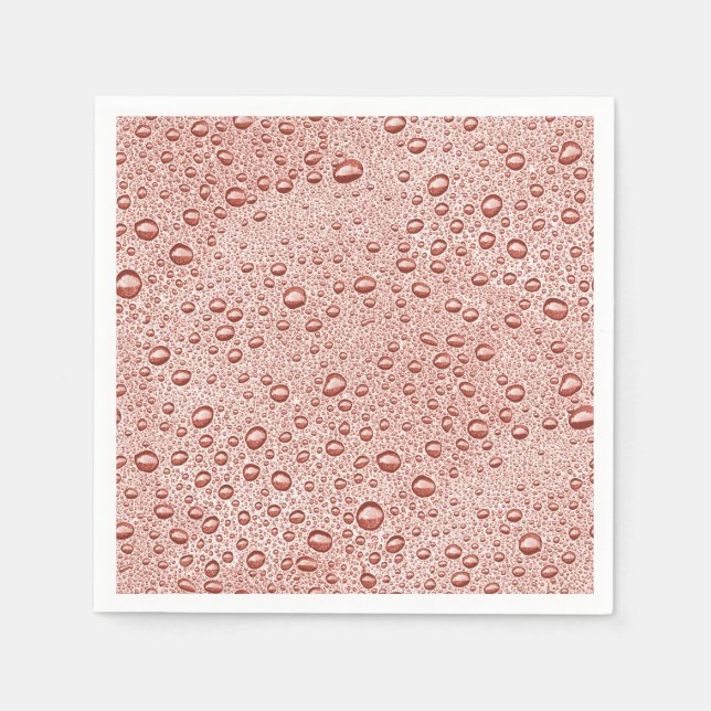 Servilleta De Papel Gotas de agua de naranja (Anverso)