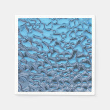 Gotas de lluvia suaves en vidrio azul