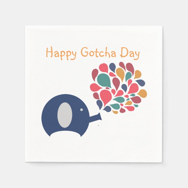 Servilleta De Papel Gotcha Day Fiesta Napkin (Anverso)