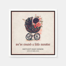 Servilleta De Papel Gothic Stroller Halloween Baby Shower Paper Napkin