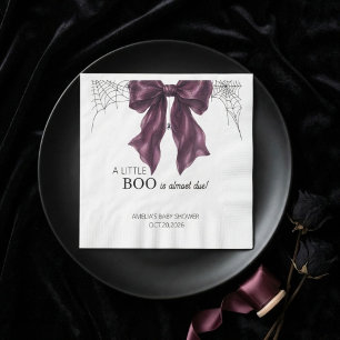Servilleta De Papel Gótica Coqueta Un pequeño Boo Baby Shower