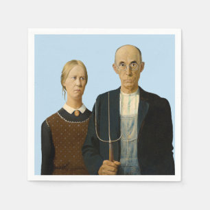 Servilleta De Papel Gótico Americano Grant Wood