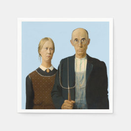 Servilleta De Papel Gótico Americano Grant Wood  