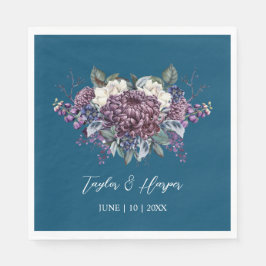 Servilleta De Papel Gótico estético oscuro Boda Bouquet