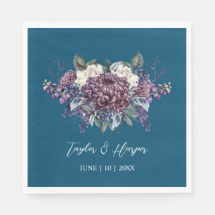 Servilleta De Papel Gótico estético oscuro Boda Bouquet