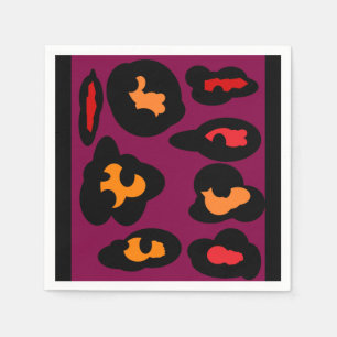 Servilleta De Papel Gótico fiesta arte diseño extraño melocotón rojo m