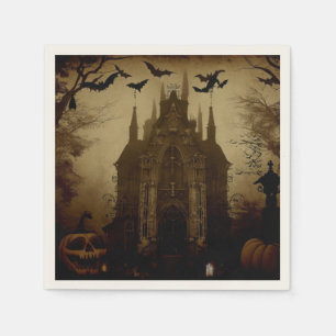 Servilleta De Papel Gótico/Halloween/otoño/calabaza