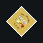 Servilleta De Papel Gouda and Jack Cheese Tasting Birthday Party<br><div class="desc">Gouda and Jack Cheese Tasting Birthday Party Invitations are funny and feature a cartoon sure to signal to your guests the fun they'll have when they accept your invitation to attend whatever function you are hosting, especially when you combine the informal occasion for the celebration with an opportunity to taste...</div>