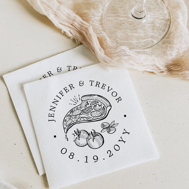 Servilleta De Papel Gourmet de temática de pizza | Servilletas (Subido por el creador)