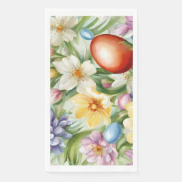 Servilleta De Papel Graceful Apple Blossom, Tulips y Huevos de Pascua