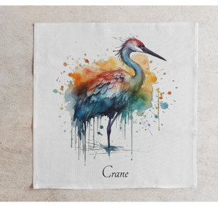 Servilleta De Papel Graceful Crane: Arte acuarela, personalizado