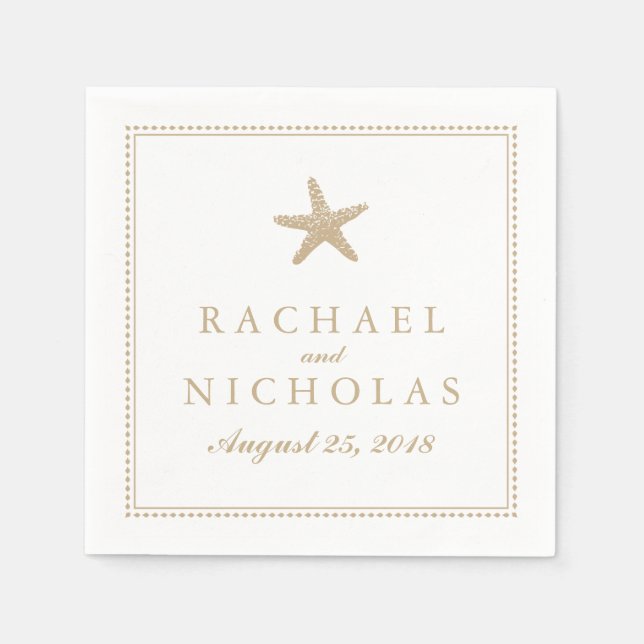 Servilleta De Papel Graceus Starfish | BODA (Anverso)