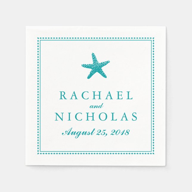 Servilleta De Papel Graceus Starfish | BODA (Anverso)