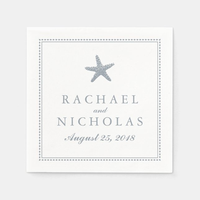 Servilleta De Papel Graceus Starfish | BODA (Anverso)