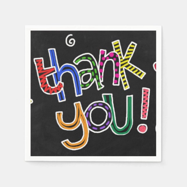 Servilleta De Papel Gracias (Anverso)