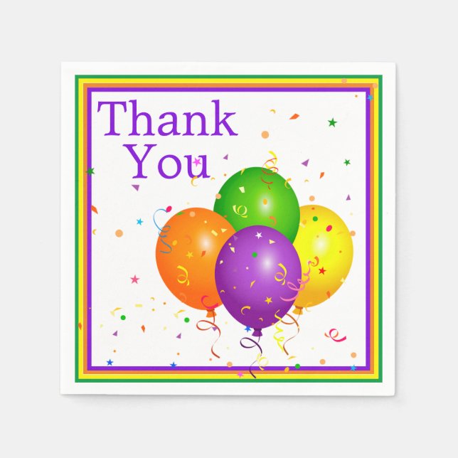 Servilleta De Papel Gracias (Anverso)