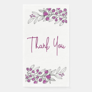 Servilleta De Papel Gracias A Todas Las Ocasiones Las Hojas De Purple