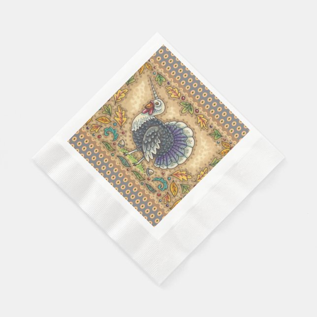 SERVILLETA DE PAPEL GRACIAS A TURQUÍA UNICORN, FANTASÍA BLANCA (Esquina)