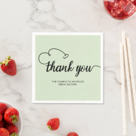Servilleta De Papel Gracias Personalizado Nombre Personalizado Ducha B