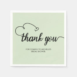 Servilleta De Papel Gracias Personalizado Nombre Personalizado Ducha B