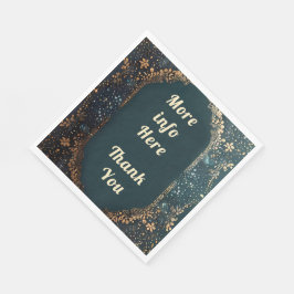 Servilleta De Papel Gracias por la decoración boda de las servilletas