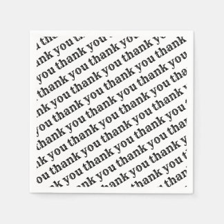 Servilleta De Papel Gracias por las servilletas de papel