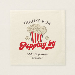 Servilleta De Papel Gracias por pasar por Popcorn Napking