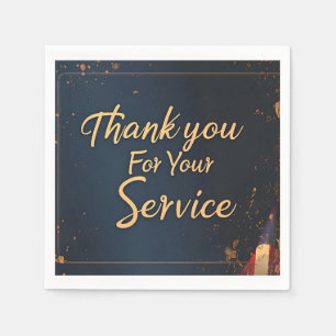 Servilleta De Papel Gracias Por Su Papel De Servicio