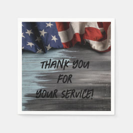 Servilleta De Papel Gracias por tu servicio