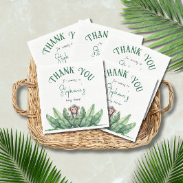 Servilleta De Papel Gracias Wild One Safari Animals Baby Shower