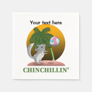 Servilleta De Papel Graciosa Chinchilla Chinchillin'