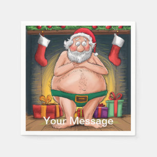 Servilleta De Papel Graciosa colección de Navidades sucios de Santa