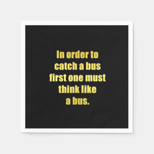 Servilleta De Papel Gracioso agarrar un Chiste de bus