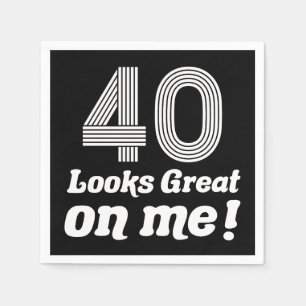 Servilleta De Papel Gracioso cumpleaños 40 para ella