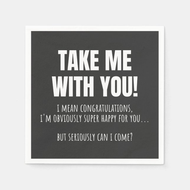 Servilleta De Papel Gracioso despedida de despedida por el trabajador  (Anverso)