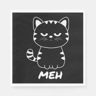 Servilleta De Papel Gracioso gato Meh para los amantes del gato