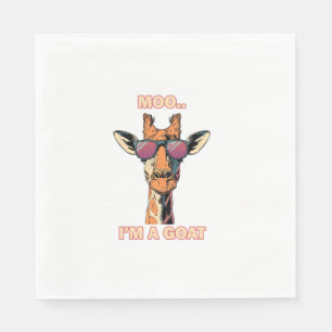 Servilleta De Papel Gracioso Giraffe Moo