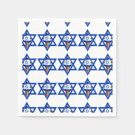 Servilleta De Papel Gracioso helado de bandera israelí