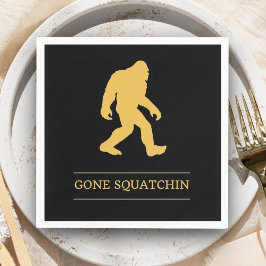 Servilleta De Papel Gracioso Pato Grande Gone Squatchin Sasquatch