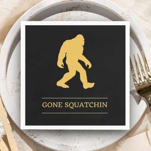 Servilleta De Papel Gracioso Pato Grande Gone Squatchin Sasquatch
