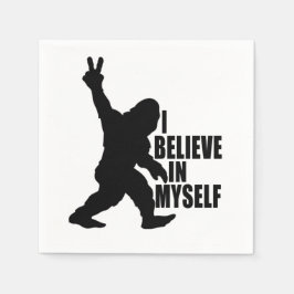 Servilleta De Papel Gracioso pez gordo -creo en mí mismo