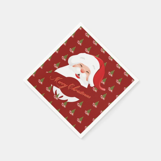 Servilleta De Papel Gracioso Santa - Papeles (Borde)