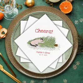 Servilleta De Papel ¡Graciosos Saludos! Festividades del árbol de Navi