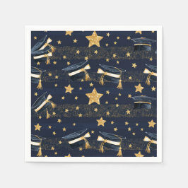 Servilleta De Papel Grad Glow: ¡Capas, estrellas y celebración!