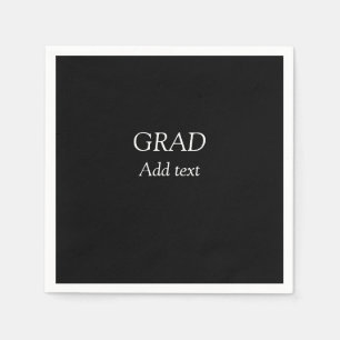 Servilleta De Papel Grad simple minimalista graduación elegante modern
