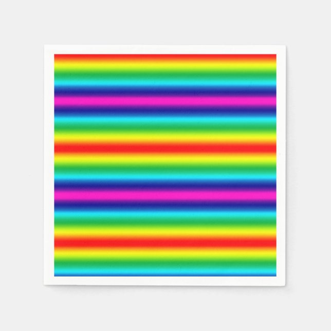 Servilleta De Papel Gradiente arcoiris. (Anverso)