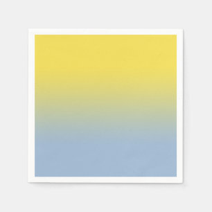 Servilleta De Papel Gradiente azul claro amarillo mínimo