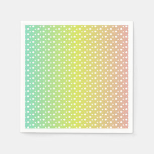 Servilleta De Papel Gradiente de burbuja de arcoiris colorido