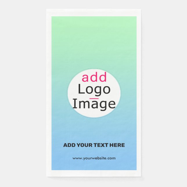 Servilleta De Papel Gradiente de Personalizado profesional de moda (Anverso)