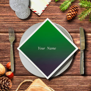 Servilleta De Papel Gradiente esmeralda profunda